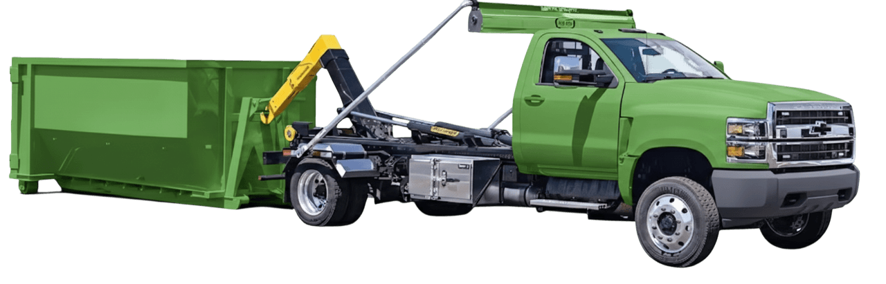 Commercial junk removal truck